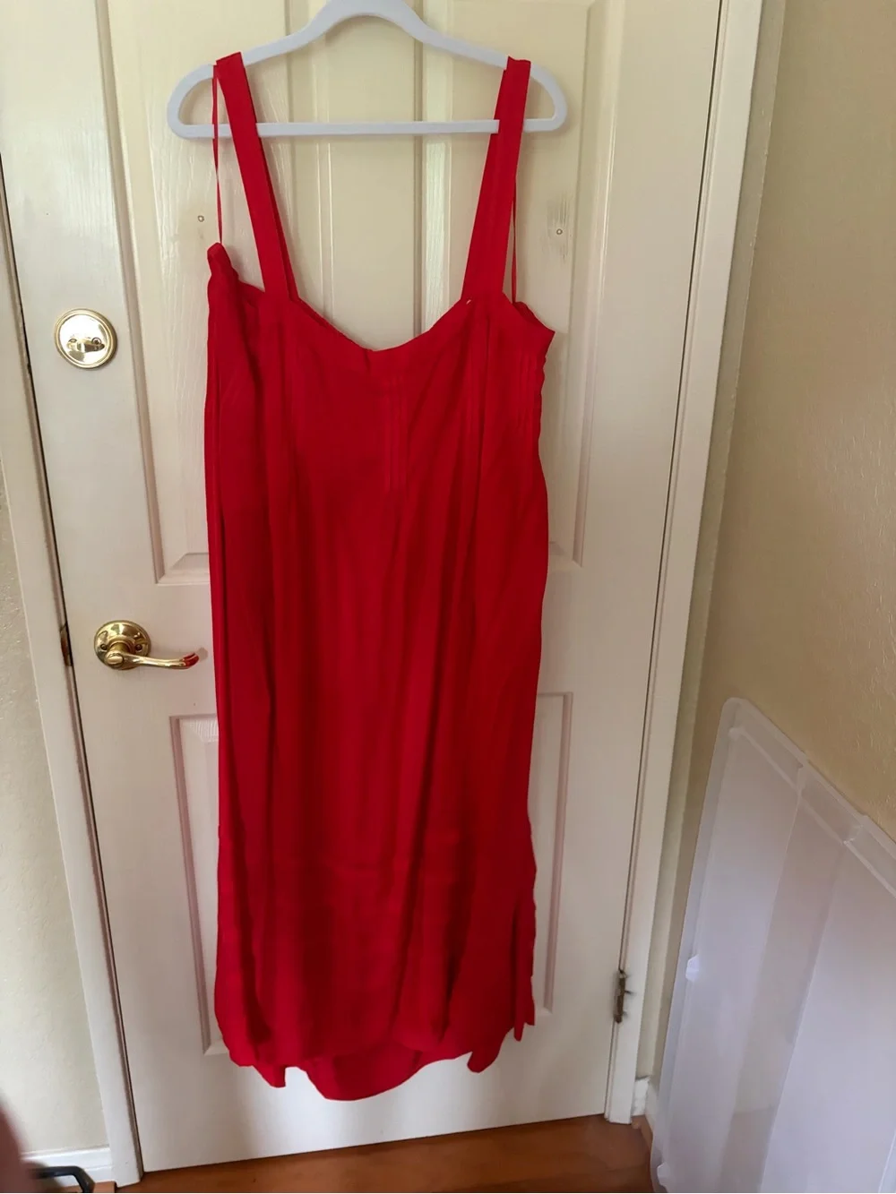 J. Crew red maxi dress